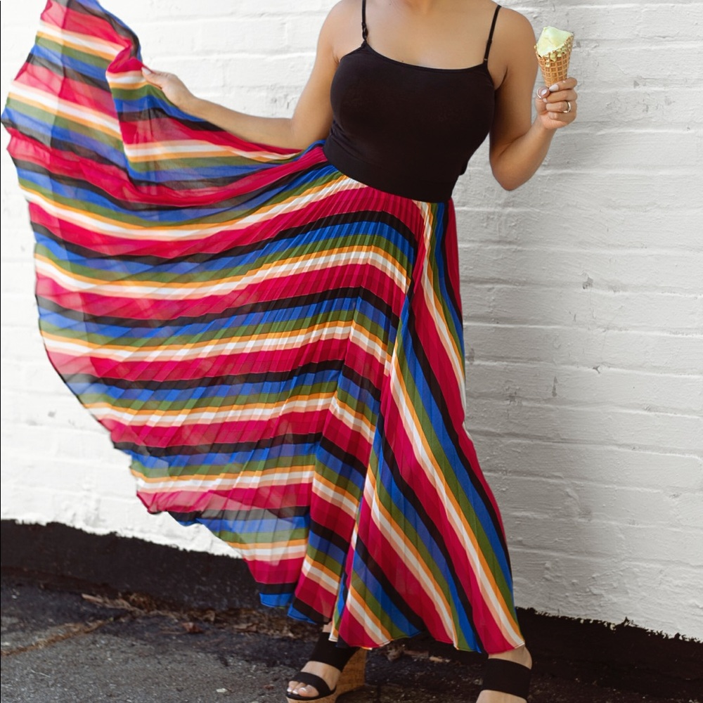 Rainbow Maxi Skirt